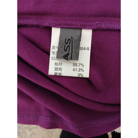 Amass Womens Tank Top Purple Size 2 Sequin Accents‎ Sleeveless Casual Summer - Picture 11 of 12